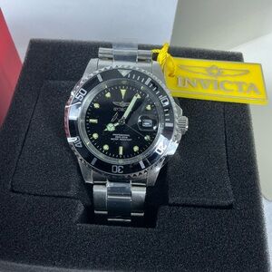 Invicta Silver and Black Men's Watch